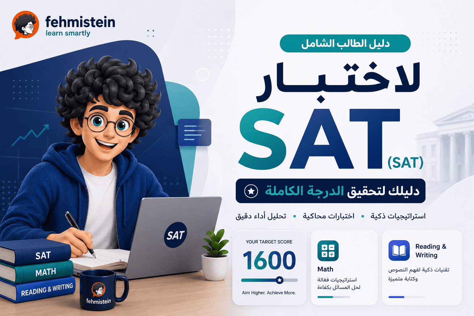 دليل الطالب الشامل لاختبار السات (SAT): دليلك نحو الاحتراف لتحقيق الدرجة الكاملة في 2026